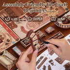 Fsolis Book Nook Kit - DIY Miniature Kit for Adults Tiny House Booknook British Style Bookshelf 3D Wooden Puzzles Gifts for Women Readers Book Lovers (Thames Bookstore) - style: Thames Bookstore