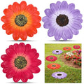 Cinnvoice 3 Pack Garden Stepping Stone Outdoor, Decorative Dimensional Resin Stepping Stones for Patio Pathway Landscaping Walkway Sculpture Yard Backyard Lawn(Daisy,10 Inches) - size: 10 Inches, style: Daisy