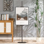 Adjustable Easel Stand for Sign, Art Display Stands for Frames up to 64", Metal Heavy Duty Floor Easels for Painting, Antique Tall Picture Easels with Base for Signs Photos Display