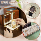 PH PandaHall 4pcs Watch Pillows, 2.8x1.8x1.4 inch Velvet Bracelet Pillows M Shaped Watch Display Pillow Cushion Pad Storage Pillow 8.2 inch for Watch Band Jewelry Display Stand Organizer, Beige - color: Beige
