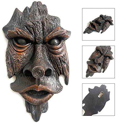 Tree Face, Nottingham Wood Spirit Greenman Tree Sculpture, Spirit of Nottingham Woods Greenman Sculpture for Home Outdoor Patio Garden