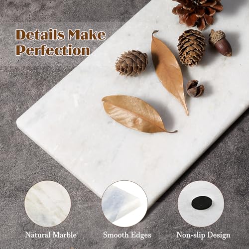 Natural Marble Trivet 12" x 6", Marble Cutting Boards for Kitchen Hot Pots and Pans, Bathroom Trays Perfume Tray Jewelry Candle Plate (Namib Fantasy) - color: Namib Fantasy