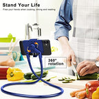 B-Land Cell Phone Holder, Universal Mobile Phone Stand, Lazy Bracket, DIY Flexible Mount Stand with Multiple Function - color: Blue