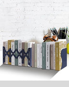 Honagu Adjustable Bookends, Metal Book Ends for Shelves Heavy Book, Desk Magazine File Organizer for Home, Office, Books, Papers, Extends up to 19 inches (Royal Blue) - color: Royal Blue