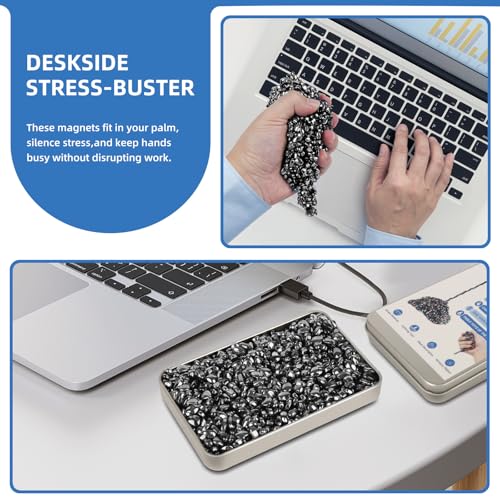 550pcs Desk Fidget Toys for Adults,Stress & Anxiety Relief, Sensory Fidget Toys for Office, ADHD, Autism,Ideal Gift (Black) - color: Black