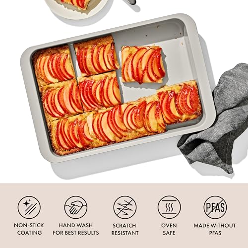 OXO Good Grips Non-Stick Pro Ceramic Coated Metal Bakeware 9” x 13” Cake Pan – Biscuit - color: Biscuit, size: 9" x 13" Cake Pan