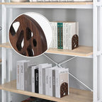 2 Pieces Wood Tree Book Ends for Shelves, Non-Skid Bookends Large Heavy Duty Bookend Book Holders for Heavy Books Decorative Book Accessories to Hold Books Firmly on Bookshelf