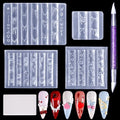 Laza 4pcs Silicone Nail Art Molds, Acrylic 3D Strawberry Bowknot Cherry Nail Charms Molds Clear Modeling Templates Fruit Pattern Nail Tools with Sculpture Pen for Salon Nail Design Resin Epoxy DIY - color: Cherry strawberry