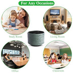 lizimandu Round Leather Art Supply Organizer,Remote Control Holder,360 Degree Spinning,Multi-Functional Pencil Holder,4 Compartments Desktop Stationary Organizer(1-Carved Cooper Green) - color: 1-Carved Cooper Green