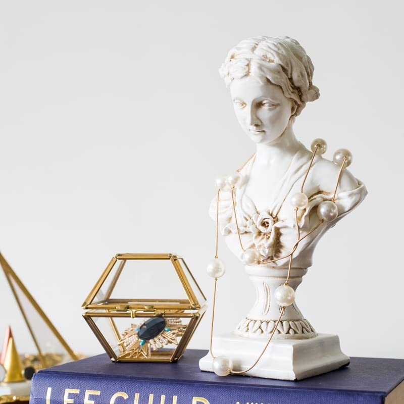 11.8" Classic Greek Venus de Milo Bust Statue, Resin Roman Goddess of Love and Beauty Sculpture Figurine for Home Décor, Large Antique - color: Venus - Large Antique