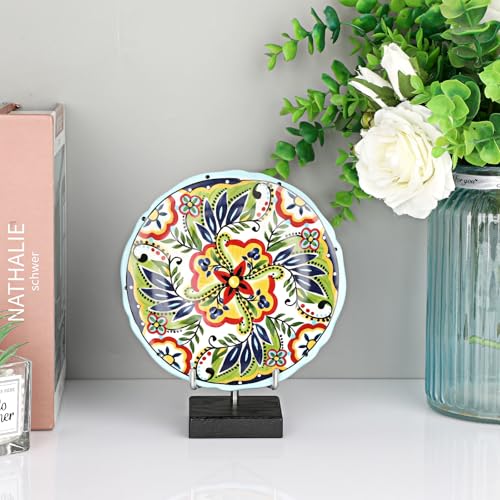 Hipiwe Display Stand Easel with Adjustable Stainless Steel Arm Easel with Wooden Base Easel Holder for Fossil Coral Geodes Rock Mineral Agate Plate Seashell Collectibles, 2.5"x2.5"x4.4" - size: Medium