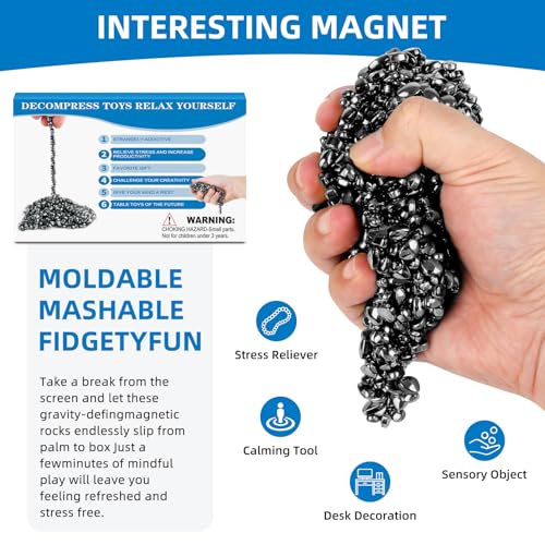 1100pcs Desk Fidget Toys for Adults, Stress & Anxiety Relief, Sensory Fidget Toys for Office, ADHD, Autism,Ideal Gift (1100Pcs Black) - color: 1100pcs Black