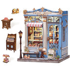 Book Nook Kit, DIY Miniature House Kits for Adult and Teens, Dollhouse Tiny Booknook Garden House Bookshelf, DIY Craft Gifts for Family and Friends (Sweet Marie) - style: Sweet Marie