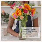 Flower Food Alternative for Fresh Cut Flowers. Copper Charm Keeps Flower Water Clean and Clear. Just Place It in the Vase, Reusable STAR (1) - color: Star, size: Pack of 1