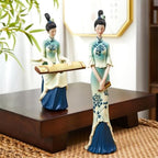 Statue Decorations Classical Figure Ornaments Living Room Entrance Wine Cabinet Light Luxury Decoration Creative Shape Home Decor Object