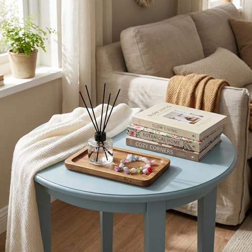 Wooden Tray 7.5 x 4.3 Small Serving Trays Mini Dark Wood Trays Rectangle Wood Tray for Tea Coffee Snack Food Kitchen Bathroom Home Decor