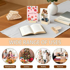 15Pcs 3.9x1.4 Inches Wood Table Number Stands, Wood Place Card Holders, Picture Holder Acrylic Sign Holders for Wedding, Ceremony, Birthday, Party, Home Decoration, Events ﻿ - size: 3.94" 15pcs