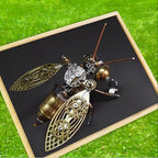Mechanical Metal DIY 3D Bumblebee Model Kits Puzzle for Adults Insect Brass Puzzle Steampunk Electric Mechanical, Assembly DIY Gift Craft Hobby for Men (Bumblebee) - style: Bumblebee