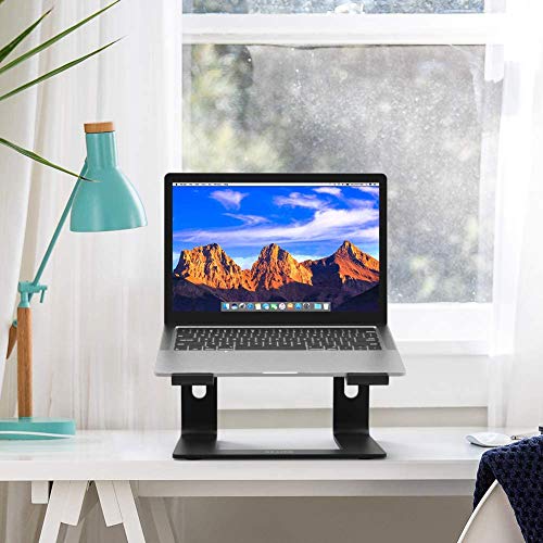 BESIGN LS03 Aluminum Laptop Stand, Ergonomic Detachable Computer Stand, Riser Holder Notebook Stand Compatible with Air, Pro, Dell, HP, Lenovo More 10-15.6" Laptops, Black - color: A-Black