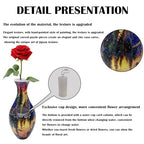 3D Puzzle Vase Unique Flower Vase for Adults Made by 160 Curved Plastic Puzzle Pieces, Vases for Flower Home Creative Gift for Parents & Housewarming - color: Dusk