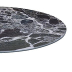 Drink Table,Small Pedestal Table, Marble Martini Tables, Side End Tables with Round Top,Wood Grain Texture,Increase Size and Weighted Base for Small Spaces Living Room,Bedroom - color: Marble-3#