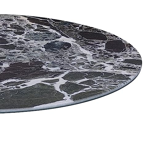 Drink Table,Small Pedestal Table, Marble Martini Tables, Side End Tables with Round Top,Wood Grain Texture,Increase Size and Weighted Base for Small Spaces Living Room,Bedroom - color: Marble-3#