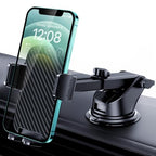 Qifutan Phone Holders for Your Car with Military-Grade Suction Phone Stand for Car [Super Stable] Automobile Car Mount for iPhone Universal Car Dashboard Windshield Mount Fit iPhone Smartphones - style: Dash-D
