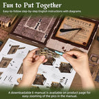 CCCDF Book Nook Kit, DIY Miniature House Dollhouse Kit for Adults and Teens, Booknook Bookshelf Decor with LED Light, Gifts for Family and Friends (Robin Hood - The Castle's Escape) - style: Robin Hood - The Castle's Escape