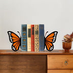 Butterfly Bookends - Decorative and Durable Bow Bookends for Home and Office, Unique and Cute Design