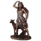 Veronese Design 6 1/2 Inch Artemis The Greek Goddess of The Hunt Cold Cast Resin Bronze Finish Sculpture
