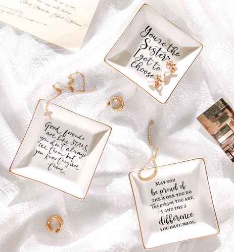 She Believed She Could So She Did Jewelry Dish Tray Ceramic Trinket Dish Congratulations Graduation Gifts For Her Congratulations Gifts For Women - style: Graduation