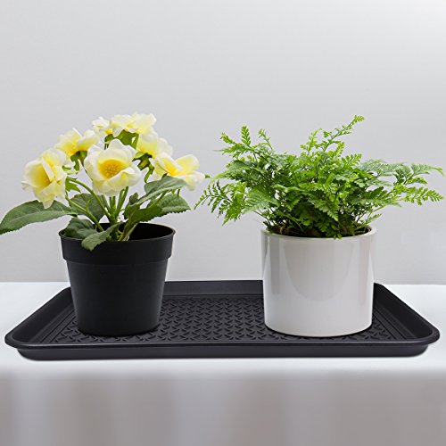 Multi-Purpose Boot Tray Mat,Pet Bowl Tray,Dog Bowl Mat,Boot Tray for Entryway,Waterproof Trays for Indoor and Outdoor Floor Protection,30" x 15"/Large - size: 30"L x 15"W