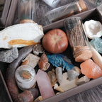 6Pcs Mystery Natural Oddities Collection Box - Real Fossils, Crystals & Taxidermy in Glass Vials | Dark Academia Decor for Adults & Kids | Witchy Curio Cabinet Decor | Unique Gifts for Science Lovers - style: 6Pcs