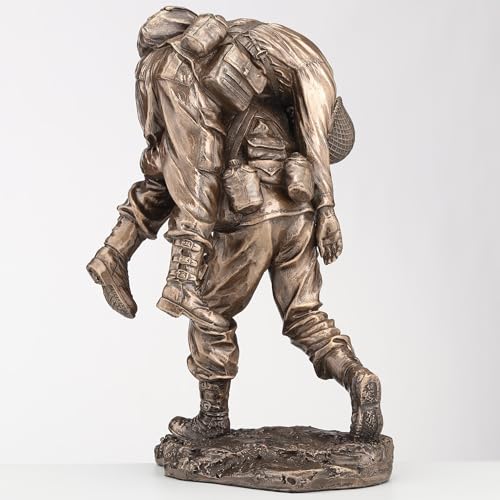 Veronese Design 9 1/2 Inch No Soldier Left Behind Cold Cast Resin Bronze Finish Sculpture US Military Veteran Gift