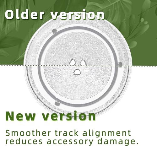 12" Whirlpool Microwave Glass Plate Replacement W11367904 W11291538 W10337247 W11443145, Compatible with Whirlpool Microwave Glass Turntable Plate WMH31017 WML55011 Whirlpool 12 Inch Microwave Plate - size: 12" Small Coupler Hole