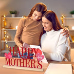COCHIE Metal Happy Mother's Day Sign, Mothers Day Decorations for Home, Shelf, Mantel, Indoor, Mothers Day Gifts for Mom from Daughter Son, Mother Day Table Top Party Decoration (Mother's Day) - style: Mother's Day