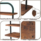 Cupcake Stand 2 Pack, 3 Tier Rustic Wood Metal Cupcake Stand for 50 Cupcakes, Large Dessert Display Stand for Party, Wedding, Graduation, Vendor - size: 2 PACK
