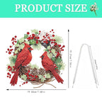 Auremi Cardinal Diamond Art Hanging Kit for Adult, Special Shaped Rhinestone, DIY Acrylic 5D Christmas Diamond Painting Window Pendants Signs, Home Garden Wall Hanging Ornament - color: Cardinal