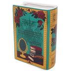 Steel Mill & Co Original Large Book-Shaped Decorative Vase, Ceramic Vases for Home Decor, Cute Bookshelf Decor, Unique Vase for Book Lovers, Beauty and the Beast