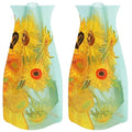 MODGY Expandable Flower Vase, Plastic Decorative Modern Foldable Printed Vases for Centerpieces for Wedding, Dining Table, Home Decor, Living Room, Bathroom, Sunflowers, Vincent Van Gogh, 2 Pack - style: 2 Pack