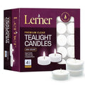 Lerner Clear Tea Lights Candles Bulk - 4.5 Hour Clear Cup Tealight 200 Pack - Consistent Smkless Clean Burning - Holiday, Wedding, Spa, Emergency and Home Decoration Candles - size: 200 Count