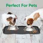 Superio Shoe & Boot Tray for Entryway, All Season Indoor and Outdoor Waterproof Mat for Snow and Mud, Heavy Duty Black Shoe Tray, Multi-Purpose: Pet Food, Under Sink Mat, Garden, All-Weather Use