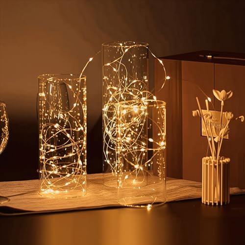 WGVI Hurricane Candle Holder Sleeve, Wide 3", Height 10", Clear Glass Cylinder Candleholder, Chimney Tube, Open Ended Candle Shade, 1 Piece - size: 3"x10"H