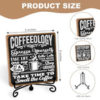 Funny Coffee Bar Accessories - Table Decorations & Desk Shelf Cubicles for Coffee Bar Decoration - style: coffee sign 06