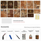 Book Nook Kit - DIY Miniature Dolls House Kit with Furniture and LED Light, 3D Puzzle Wooden Art Bookends, Model Kits for Adults and Teens (Royal Tailor Shop)