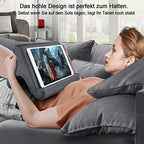 SAMHOUSING Tablet Pillow Stand - Holder & Dock for Bed with 3 Viewing Angles, Compatible with Tablets, Phones & iPad Pro 9.7, 10.5, 12.9 Air Mini 4, 3, Kindle, E-Reader & Books (Grey) - color: Grey