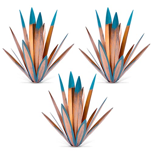 Homight Metal Tequila Country Sculpture DIY Tequila Plant Home Decor Country Tequila Garden Ornament Indooutdoor Statuette Patio Lawn Patio Stake Decoration Gift to The Garden - color: 2big 1small