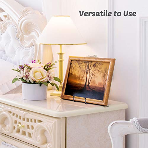 Mocoosy 2 Pack 6 Inch Display Stands for Plate - Black Metal Iron Easel Plate Holder Stands Frame Holders for Displaying Photos, Pictures, Decorative Plate Dish and Tabletop Art - color: Black, size: 6 Inch