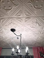 Antique Ceilings Anet White Decorative Styrofoam Ceiling Tiles for Glue-up Application