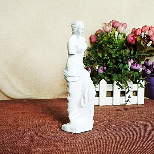 Venus de Milo Statue - Handcrafted Resin Sculpture 11 Inch Tall White Greek Goddess Art | Museum Replica for Home Decor, Office Desk, Bookshelf Display | Roman Aphrodite Mythology Decor